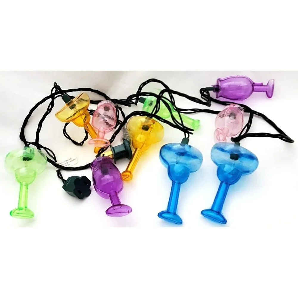 MARGARITA FROZEN COCKTAIL DRINK GLASS String Light Set tropical party patio camp